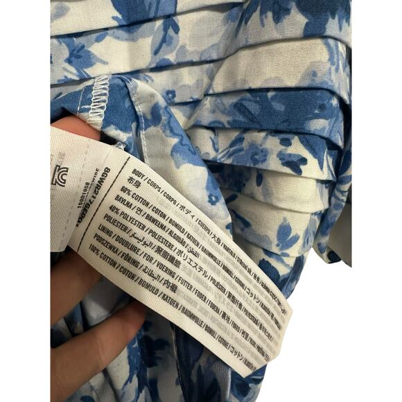 Abercrombie & Fitch The A&F Emerson Poplin Puff Sleeve Midi Dress size XSP - Picture 5 of 7